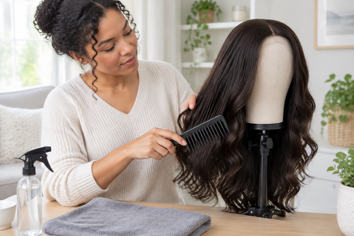 How to Care for a Synthetic Wig