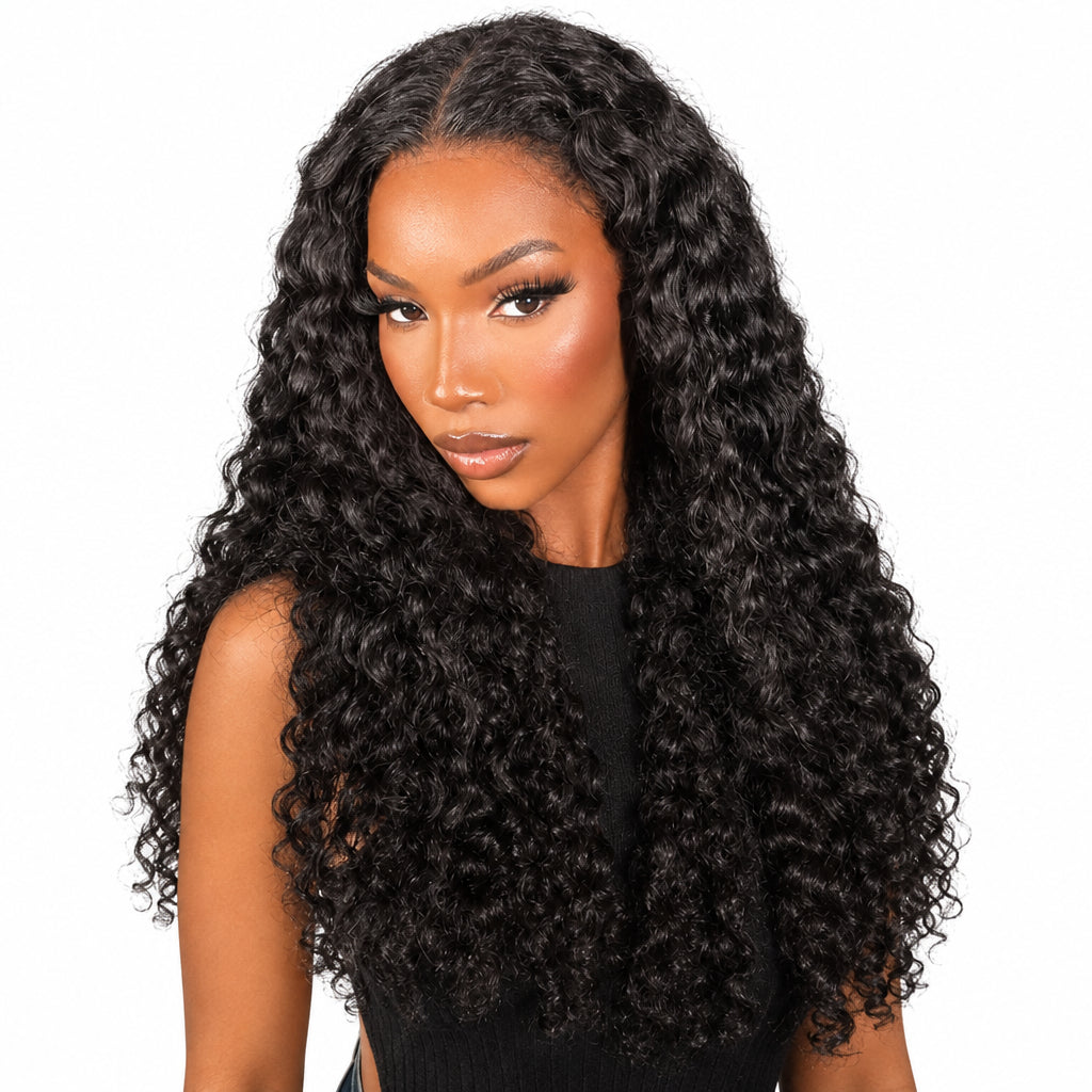 Deep Wave 4x4 Lace Closure Wig – Brazilian Virgin Human Hair