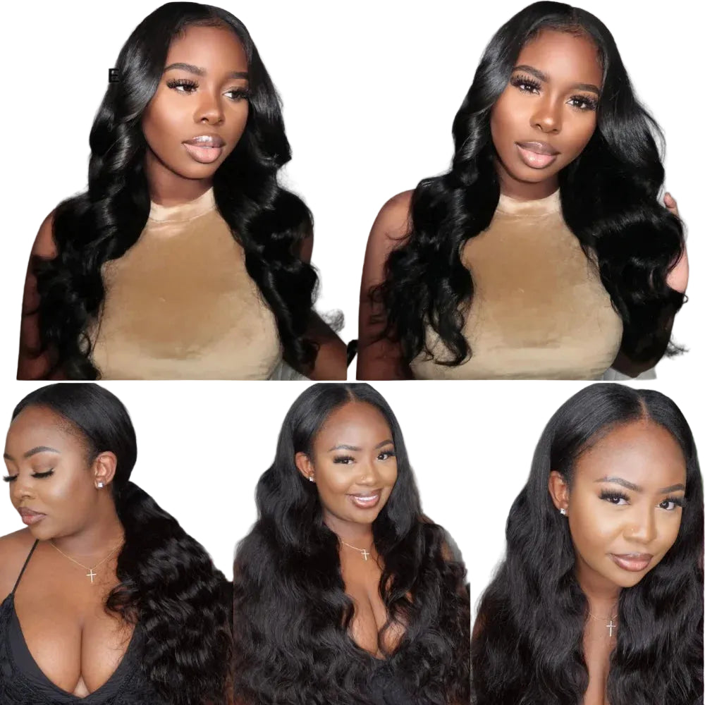 180% Density Body Wave V Part Wig | 100% Human Hair | Glueless