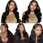 180% Density Body Wave V Part Wig | 100% Human Hair | Glueless