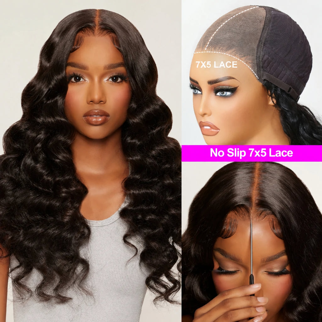 Body Wave Lace Wig – Glueless Human Hair, 7x5 & 13x4, 150% Density