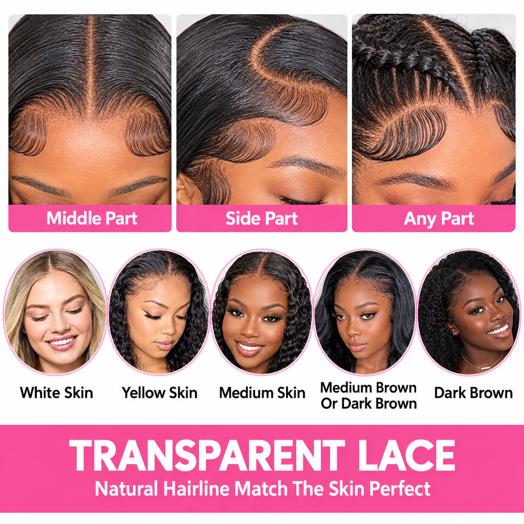 Deep Wave 13x4 Lace Front Wig – 100% Remy Human Hair, Pre-Plucked with Baby Hair, 18"–30"