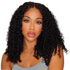 Curly Human Hair Wig With Finger Coil Ends | 7x5 Glueless & 13x4 Lace Frontal | 150% Density
