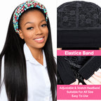Straight Headband Wig – 100% Remy Human Hair, Glueless, 150% & 180% Density, 14"–28"