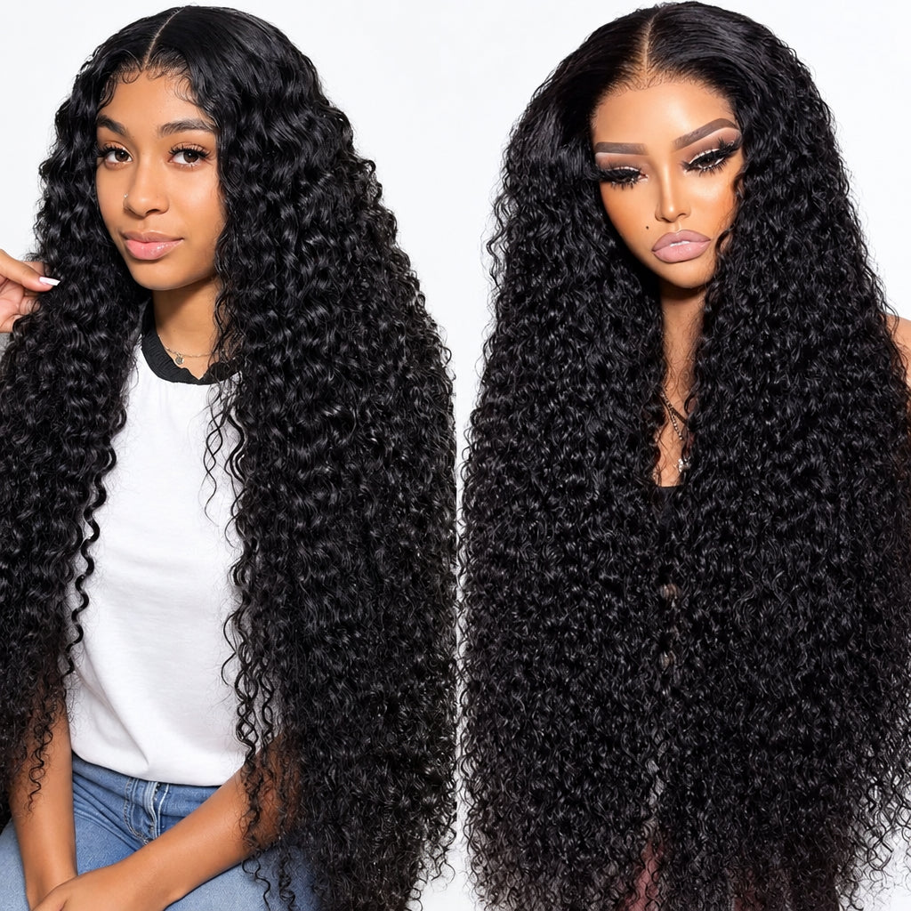 Deep Wave 4x4 Lace Closure Wig – Brazilian Virgin Human Hair