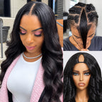 180% Density Body Wave V Part Wig | 100% Human Hair | Glueless