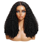 Curly Human Hair Wig With Finger Coil Ends | 7x5 Glueless & 13x4 Lace Frontal | 150% Density