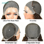 #4 Brown Kinky Curly 13x4 Lace Front Wig | Brazilian Remy Hair | Pre-Plucked