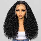 Deep Wave 13x4 Lace Front Wig – 100% Remy Human Hair, Pre-Plucked with Baby Hair, 18"–30"