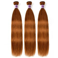 #30 Auburn Straight Human Hair Bundles | 1B30 Ombre Option | 1/3/4 Pack | 100g | Sew-In Weave