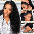 Water Wave Human Hair Wig | 13x4 & 7x5 Glueless Lace Wig with Baby Hair