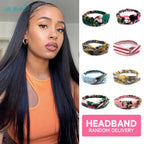 Straight Headband Wig – 100% Remy Human Hair, Glueless, 150% & 180% Density, 14"–28"