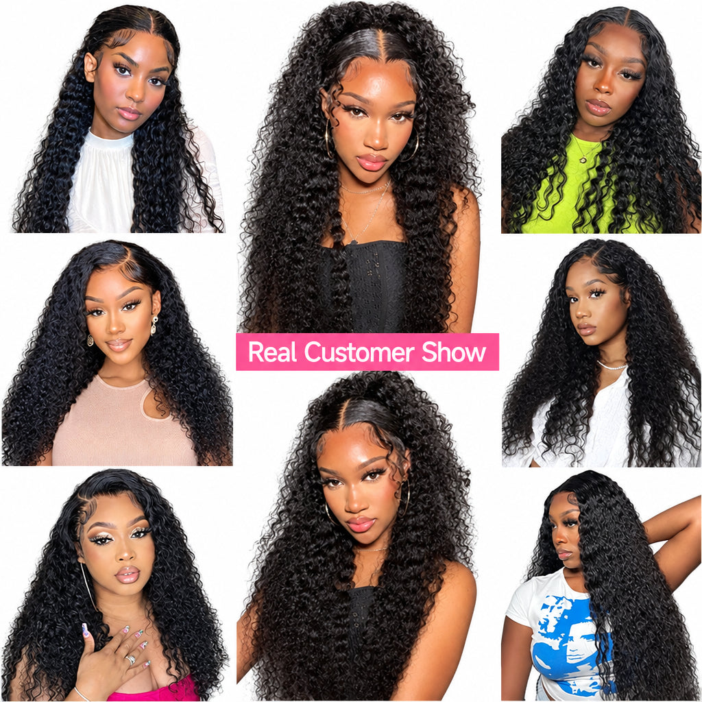 Deep Wave 4x4 Lace Closure Wig – Brazilian Virgin Human Hair