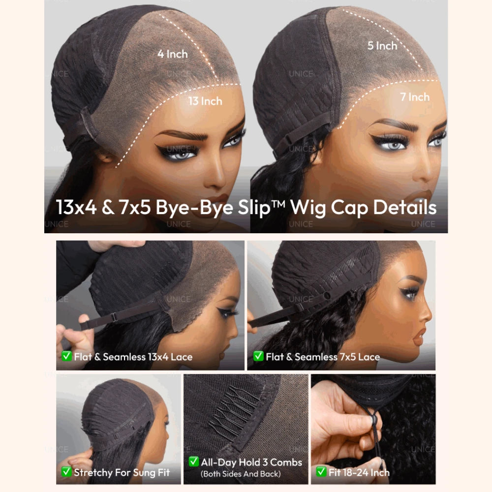 Water Wave Human Hair Wig – Glueless Lace Wig, Ready to Wear (7x5 & 13x4 Lace)