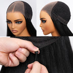 Reddish Brown Curly Human Hair Wig | 7x5 Glueless Bye-Bye Knots Lace Wig