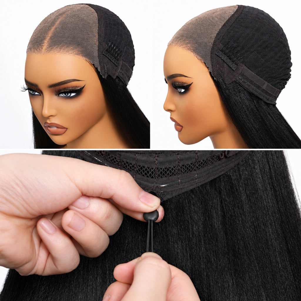 Reddish Brown Jerry Curly Wig | 7x5 Glueless Lace | Wear & Go | Pre-Cut & Pre-Bleached | 150% Density