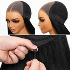 Reddish Brown Jerry Curly Wig | 7x5 Glueless Lace | Wear & Go | Pre-Cut & Pre-Bleached | 150% Density
