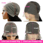 Burmese Curly Lace Front Wig | 13x4 & 13x6 HD Lace | 200% & 220% Density | Human Hair