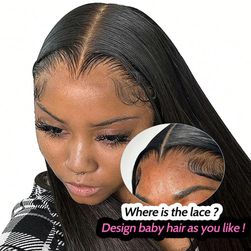 Glueless Straight Wig | 6x4 & 7x5 HD Lace | Wear & Go | Pre-Cut & Pre-Plucked | Human Hair
